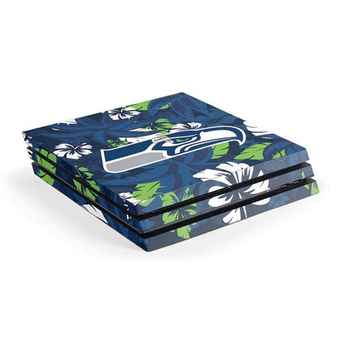 NFL Seattle Seahawks Tropical Print PS4 Pro Console Skin